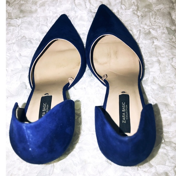 Zara Basic Royal Blue Heels - Picture 6 of 6